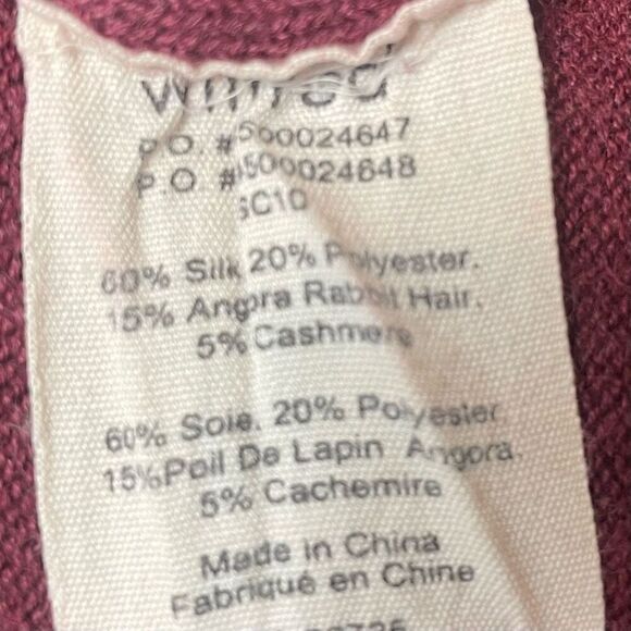 Club Monaco Sweater Womens Large Pullover Silk Cashmere Open Back Long - Picture 5 of 10